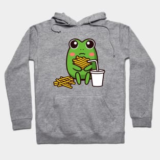 Kawaii Frog Fries Hoodie